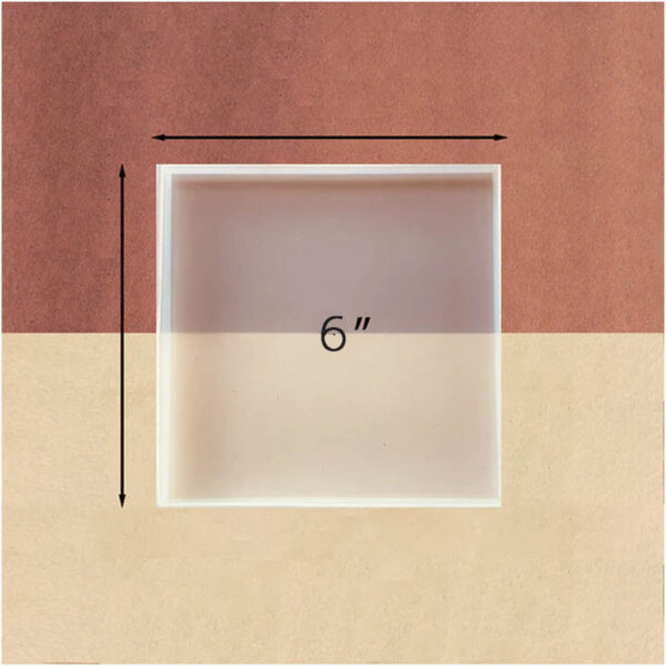 Resin Square Mould Plain 6in