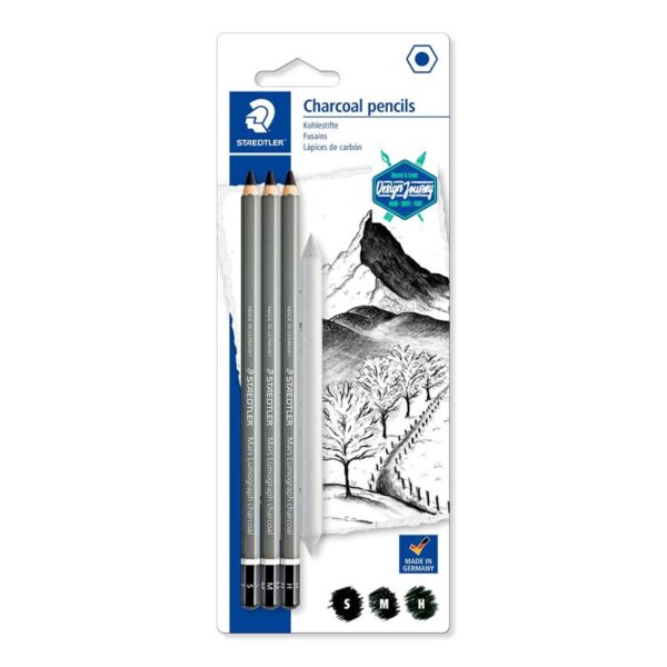Staedtler Charcoal Pencil Set of 4