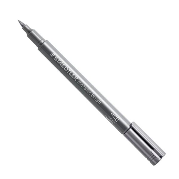 Staedtler Metallic Brush Marker Silver