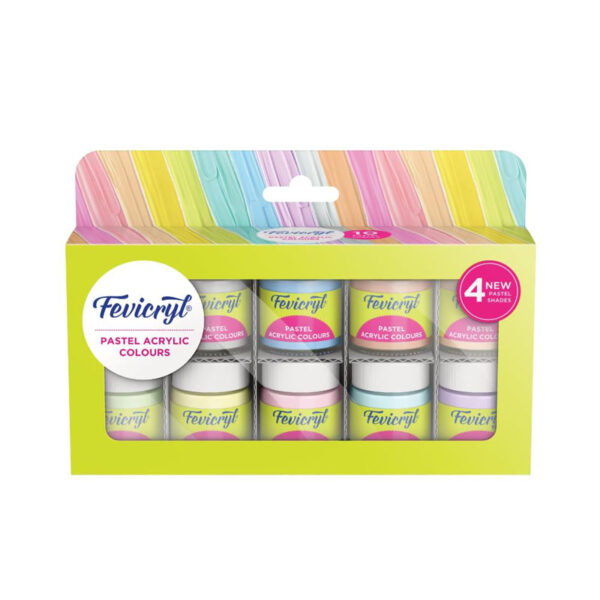 Fevicryl Pastel Acrylic Colour Set of 10