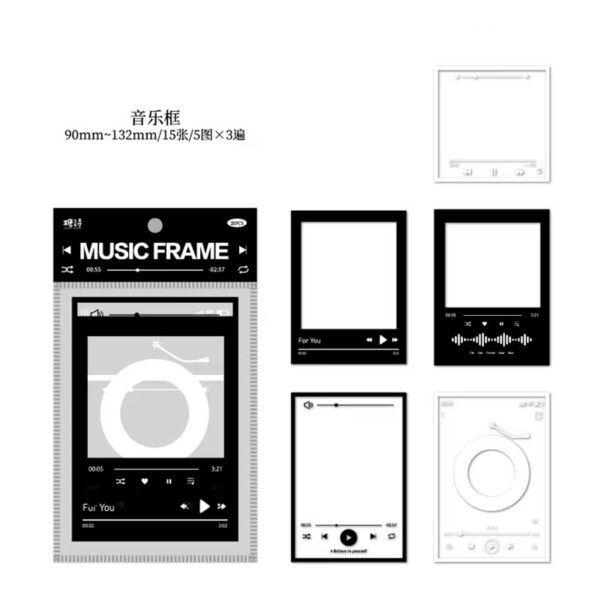 Candy Poetry Frame Museum Series PET Sticker Music Frame TS06F043