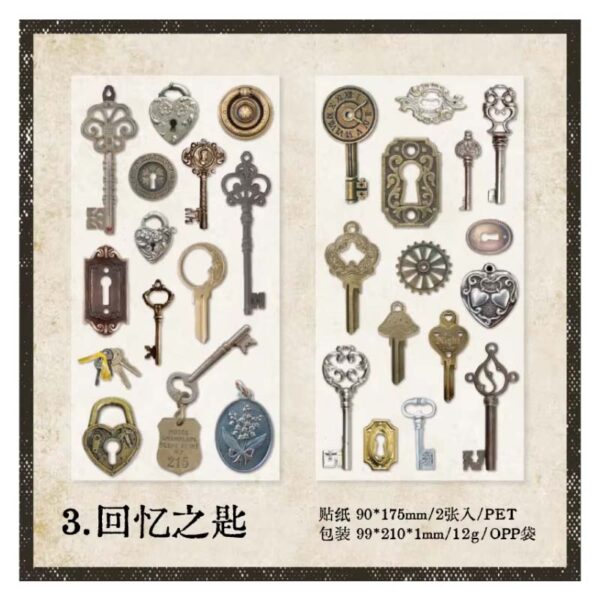 Memories of Old Days Series Sticker Key To Memory MG044-0049