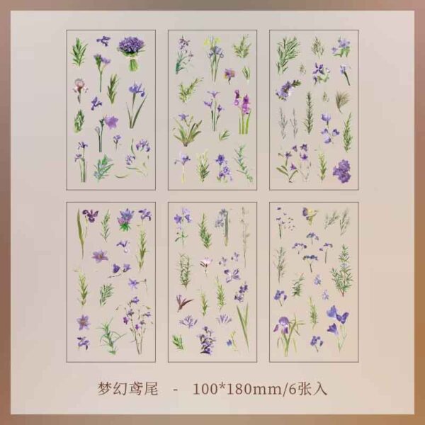 Natural Garden Series Sticker Dream Iris ZRCS-8-04