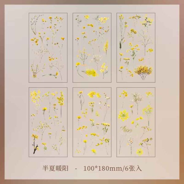 Natural Garden Series Sticker Pinellia Warm Sun ZRCS-8-06