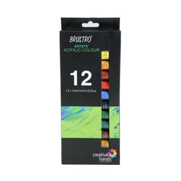 Brustro Artist Acrylic Colour Set of 12x12ml