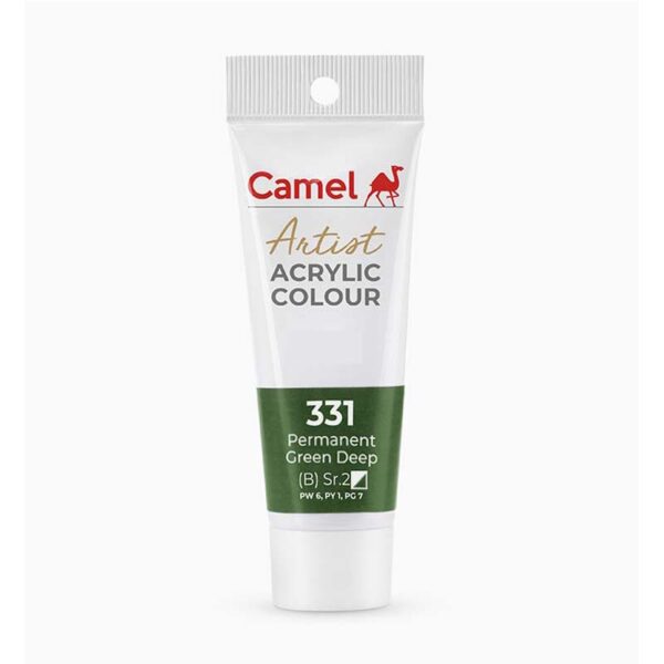 Camel Artist Acrylic Colour Permanent Green Deep