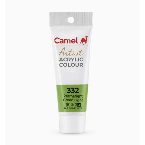 Camel Artist Acrylic Colour Permanent Green Light