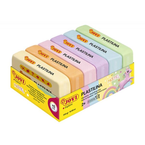 Jovi Plastilina Modelling Clay Pastel Colours Set of 6