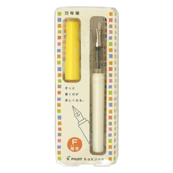 Pilot Kakuno Fountain Pen Pastel Yellow Fine
