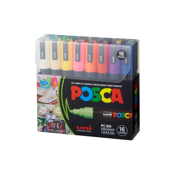 Uni Posca Marker PC-5M 16pc