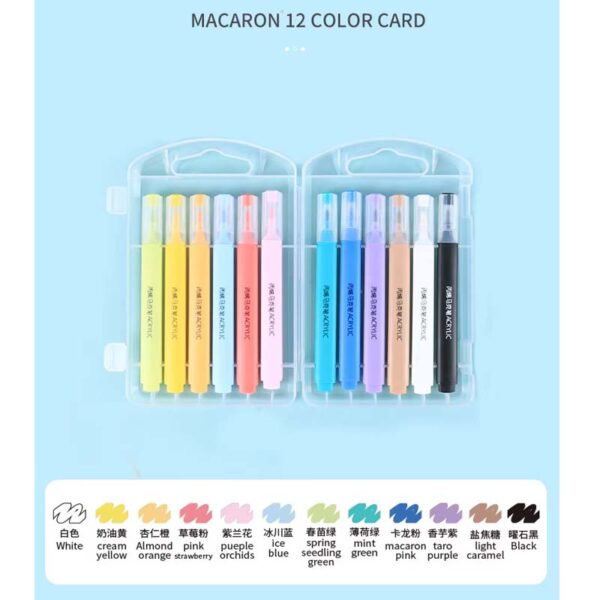 Giorgione Bullet Tip Acrylic Marker Set 12