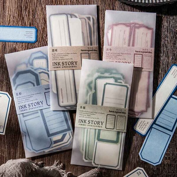 Journal Ink Story Tag Paper Cutout MHD-BMQS