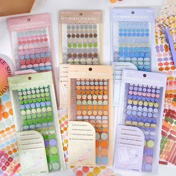 Miss Time Colorful Rhythm Series PET Marker Stickers SGTZ