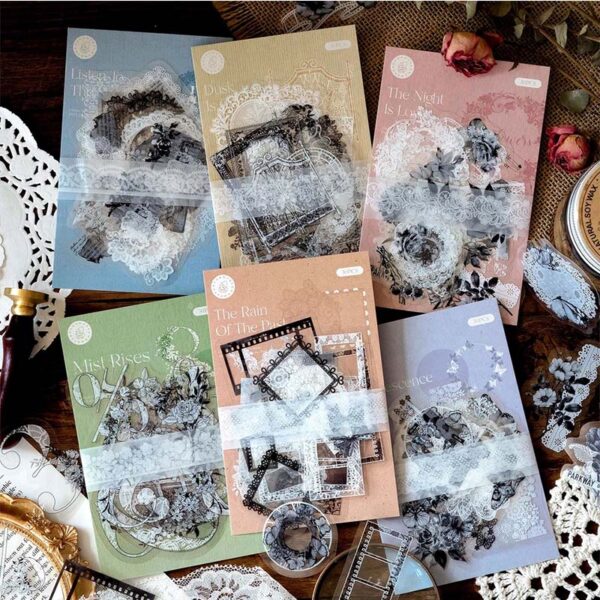 Mo Card Misty Rain Series PET Collage Sticker MMK06G
