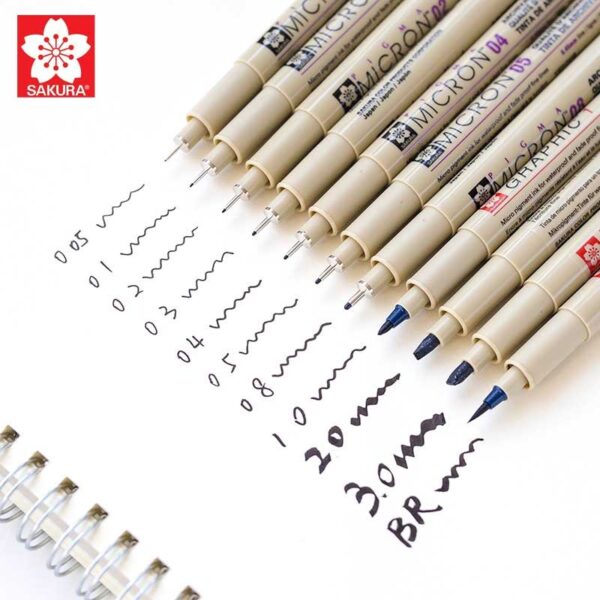 Sakura Pigma Micron Pen Black Individuals