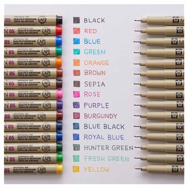 Sakura Pigma Colour Micron Pen 0.5mm