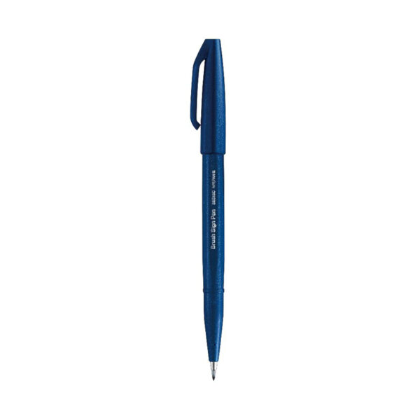 Pentel Brush Sign Pen SES15C Blue Black