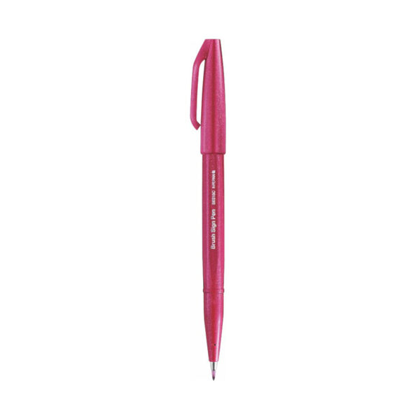 Pentel Brush Sign Pen SES15C Burgundy