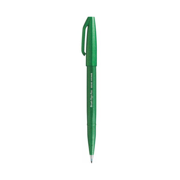 Pentel Brush Sign Pen SES15C Green