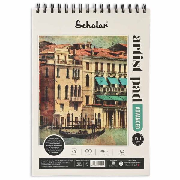 Scholar Advanced Artist Sketch Book A4 170gsm