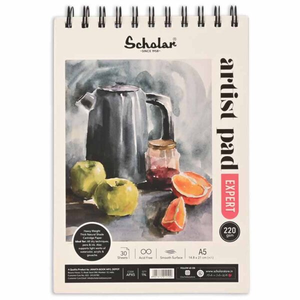 Scholar Expert Artist Sketch Book A5 220gsm