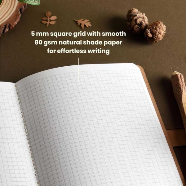 Scholar Paryavaran Kraft Square-Grid Notebook
