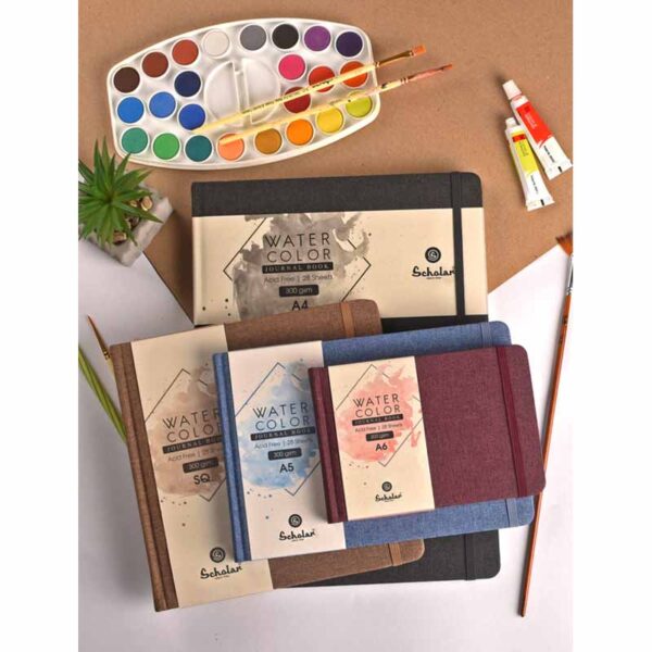 Scholar Watercolour Journal Book 300gsm