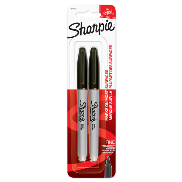 Sharpie Fine Black Marker 2pc (30162)