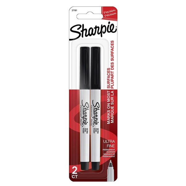 Sharpie Ultra Fine Black Marker 2pc (37161)