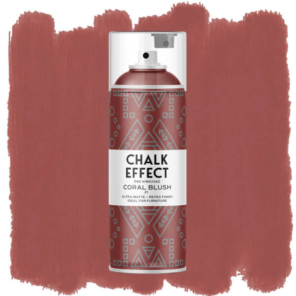 Cosmos Chalk Effect Spray Paint Coral Blush
