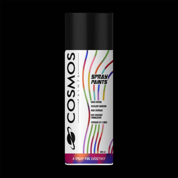 Cosmos Spray Paint 400ml Matte Black 4