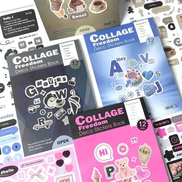 Journal Collage Freedom Deco Sticker WX-TH