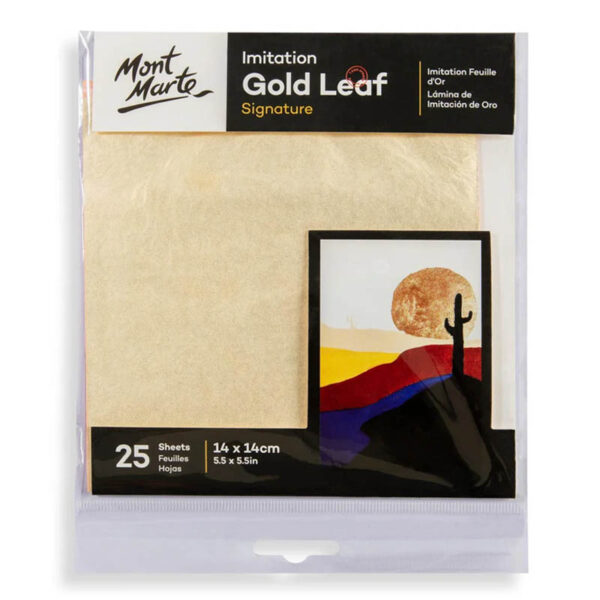 Mont Marte Imitation Gold Foiling Leaf 14x14cm