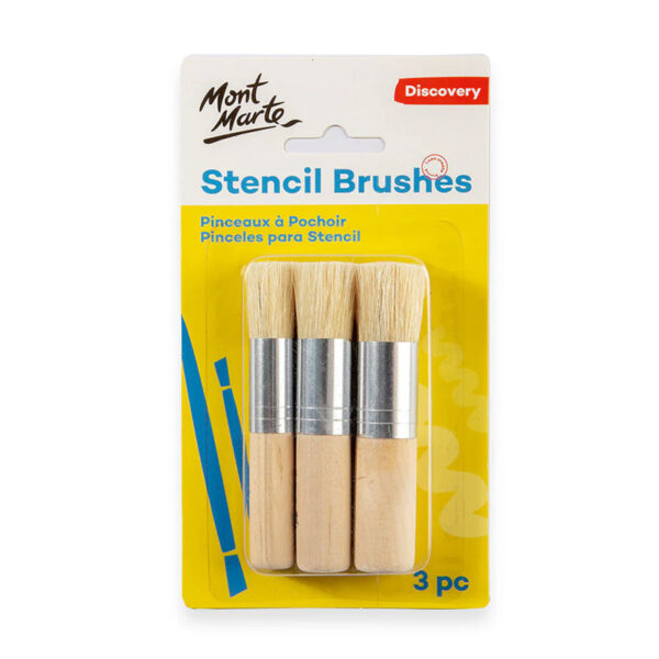 Mont Marte Stencil Brush Set of 3