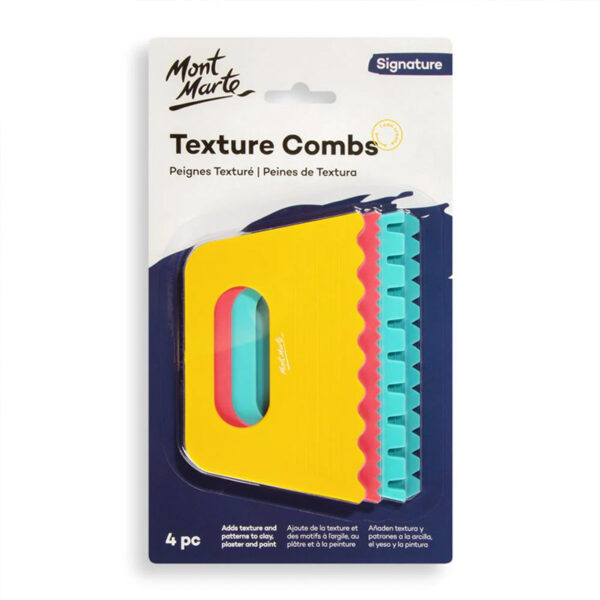 Mont Marte Texture Combs 4pc Set
