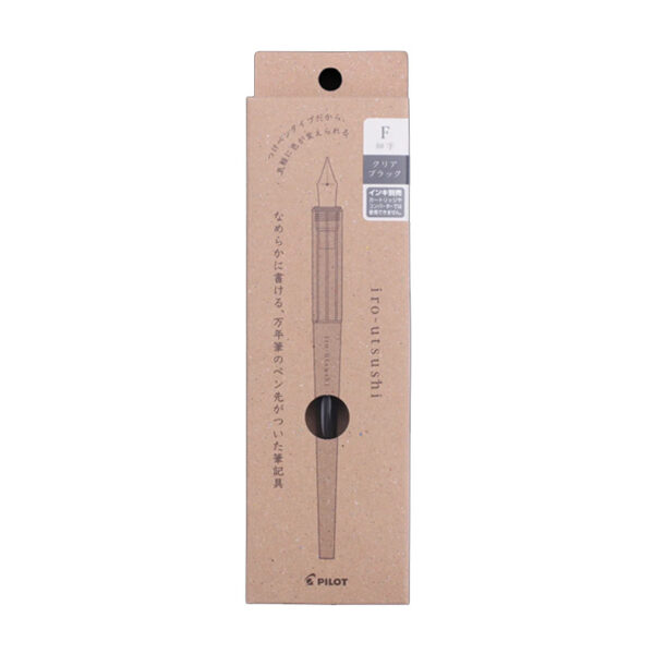 Pilot Iro-Utsushi Dip Fountain Pen - Transparent Black Fine Nib