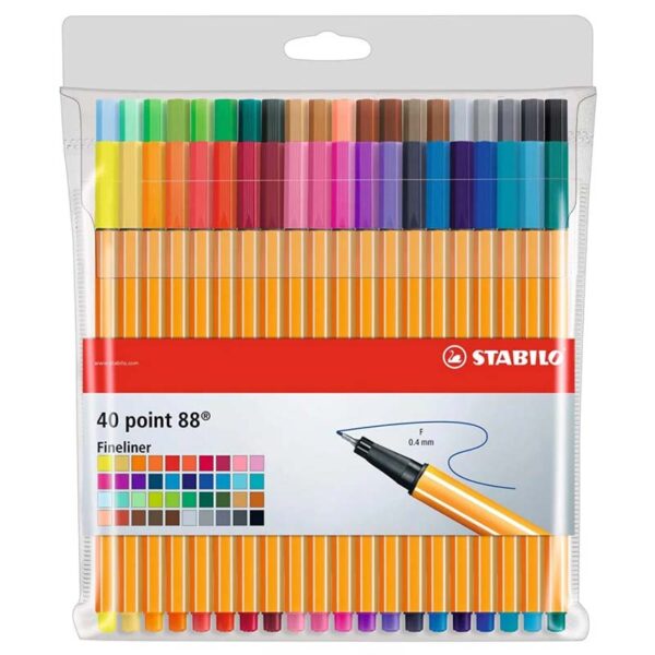 Stabilo Point 88 Fineliner Pen Set of 40