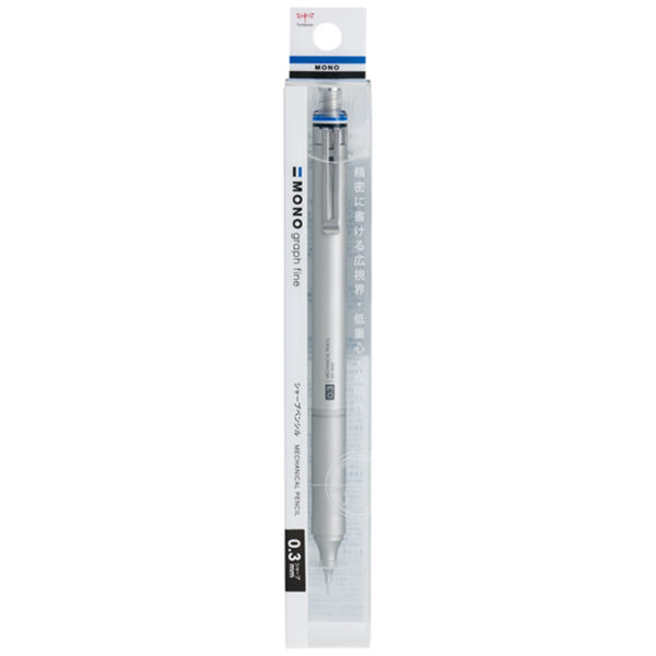 Tombow Mono Graph Fine Mechanical Pencil 0.3mm Silver DPA-111A