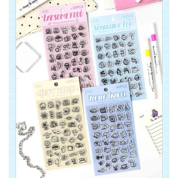 ZABC Clear Silicone Stamp Good Time Series YQQL-4