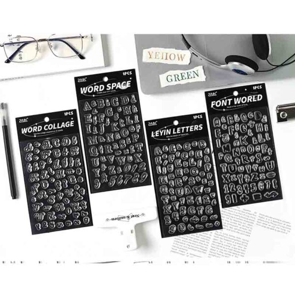 ZABC Clear Silicone Stamp Letter Font Series CZSJ-4