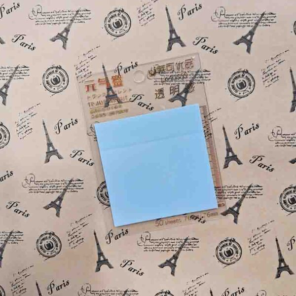Colour Translucent Sticky Notes 3x3 Blue LK-22600