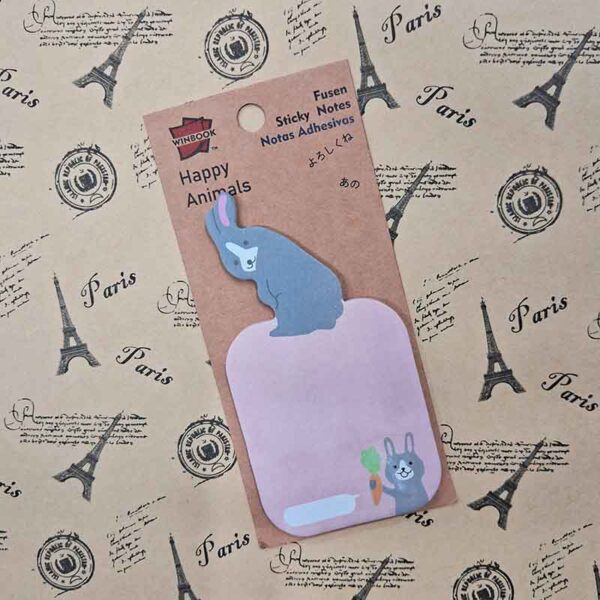 Fancy Animal Shaped Sticky Notes Rabbit
