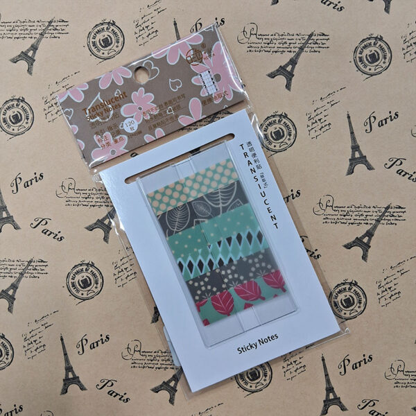 Floral Printed Translucent Sticky Note Flags (99BP425)