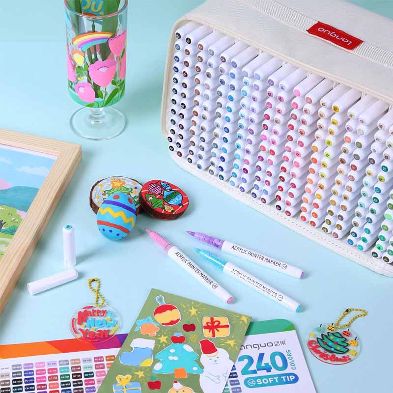 Languo Acrylic Brush Marker Set of 240 (M720-31)