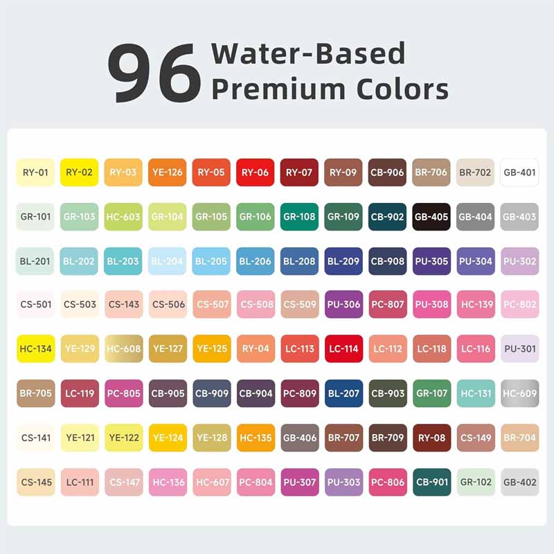 Languo Acrylic Brush Marker Set of 96 (M720-29)