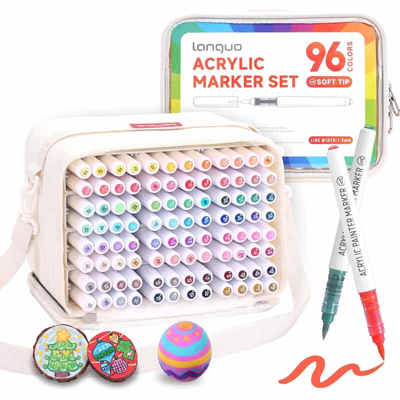 Languo Acrylic Brush Marker Set of 96 (M720-29)