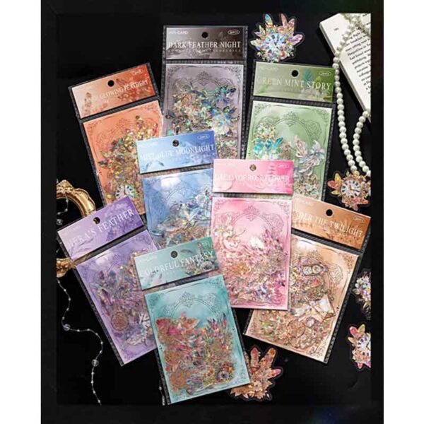 MO Card Boundless Feather Series Bronzing Sticker MMK06G