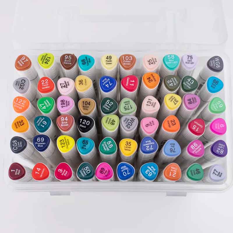 Touch Cool Alcohol Dual Tip Marker Set of 60