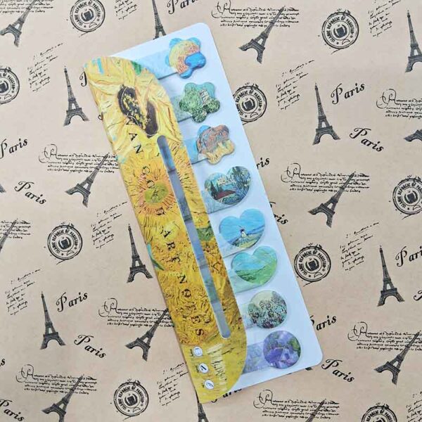 Van Gogh Series Post It Flags Set of 8 YSD-8815 Design 1