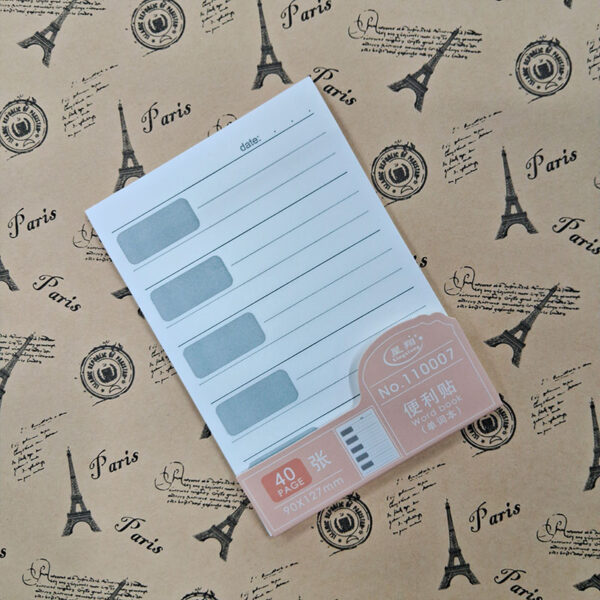 Word Book Planner Post It No.110007
